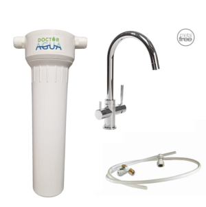 Filtro de agua bajo encimera Pack HIP + Grifo de tres vías