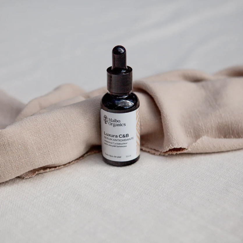 Serum Iluminador y antiarrugas Luxura con Vit C y Bakuchiol – Maibo Organics